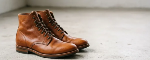 Bottines en cuir souple adaptées aux pieds larges avec chaussant large à l'avant-pied
