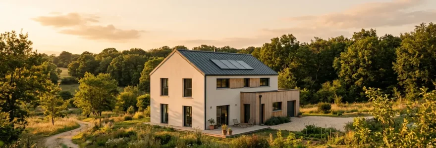 Maison contemporaine avec travaux de rénovation énergétique valorisant le bien immobilier
