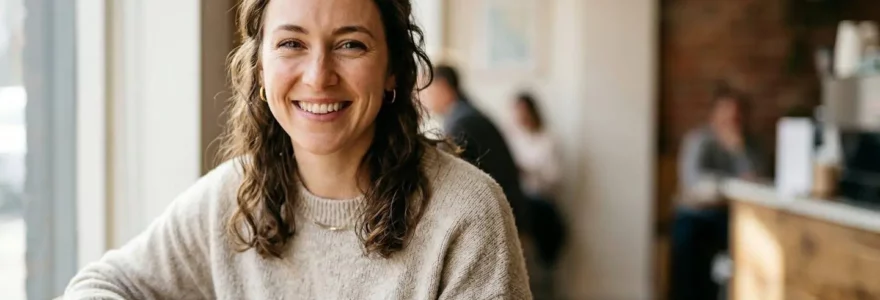 Mise en scène conceptuelle évoquant la première impression dans les rencontres en ligne