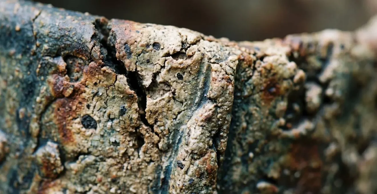 Détail macro de texture imparfaite célébrant la beauté du défaut